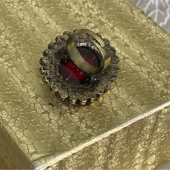 Red Statement Ring - Picture 3 of 6
